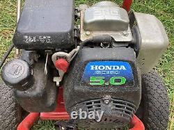 Laveuse à pression à eau froide à gaz de 2600 PSI et 2.4 GPM avec moteur HONDA GC160 - Fonctionne parfaitement