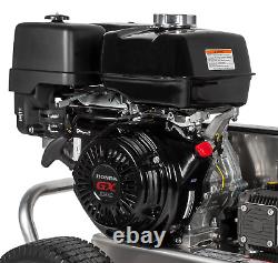Laveuse à pression à essence Honda GX390 à entraînement par courroie, 3500 PSI à 3,7 GPM avec une pompe AR CBA Se.