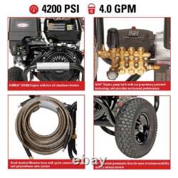 Laveuse à pression à gaz à eau froide de 4200 PSI et 4,0 GPM avec moteur HONDA GX390 NEUF