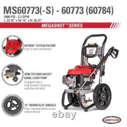 Megashot 2800 Psi 2,3 Gpm Gaz Machine À Laver À Pression D'eau Froide Avec Honda Gcv160 Engin