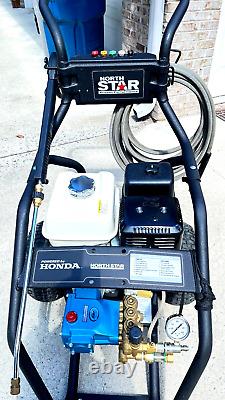 Nettoyeur haute pression 4000 psi avec moteur Honda GX390 et pompe Cat, avec nettoyeur de surface