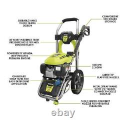 Nettoyeur haute pression à essence RYOBI 3100 PSI 2.3-GPM eau froide avec moteur Honda GCV167