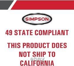 Nettoyeur haute pression à gaz SIMPSON Cleaning PS3228 Powershot 3300 PSI, 2,5 GPM, Honda G