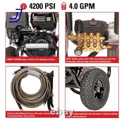 Nettoyeur haute pression à gaz froid 4200 PSI 4,0 GPM avec moteur HONDA GX390