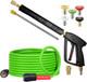 Pistolet Et Tuyau De Nettoyeur Haute Pression, Tuyau Flexible De 25 Pieds Avec Extension En Acier Inoxydable