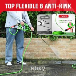 Pistolet et tuyau de nettoyeur haute pression, tuyau flexible de 25 pieds avec extension en acier inoxydable