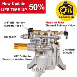 Pompe à pression verticale de laveuse à pression 7/8 3200 PSI pour laveuse à pression HU80722 GCV190