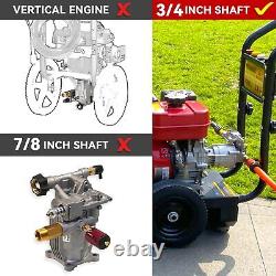 Pompe de laveuse à haute pression à arbre horizontal compatible avec Honda GC190 Homelite Waspper Nouveau