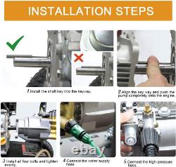 Pompe de laveuse à pression à arbre horizontal 3/4, MAX 3400 PSI 2.5 GPM Remplacement Pow