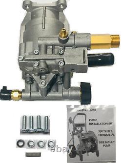 Pompe de laveuse à pression compatible avec Generac Troy-bilt Sears Honda Briggs 3/4 Horizontal.