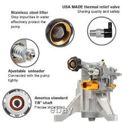 Pompe de laveuse à pression de 3000 psi 2,5 GPM pour Craftsman Subaru 190 Kohler Honda GCV