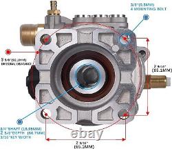 Pompe de laveuse à pression horizontale à demi-arbre 3/4 2600-3000 PSI @ 2.5 GPM Orig