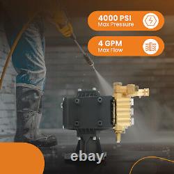 Pompe de nettoyeur haute pression 4000 PSI arbre horizontal 1,0 pouce pour moteur Honda eau
