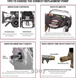 Remplacement de la pompe de nettoyeur haute pression à gaz 3300 PSI, 2,4 GPM, résistant à la corrosion