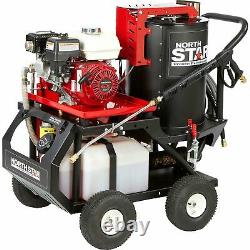 Rondelle À Pression D'eau Chaude Northstar Avec Vapeur Humide 2700 Psi 2.5 Gpm Honda Engine