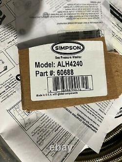 Simpson Alh4240 4200 Psi @ 4.0 Gpm Honda Gx390 Avec Pompe À Plongeur Cat Triplex