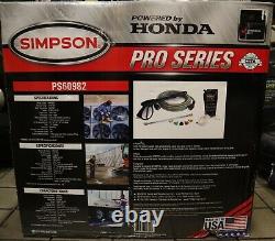 Simpson Pro Series Gas Pressure Laveuse Ps60982 Propulsé Par Honda